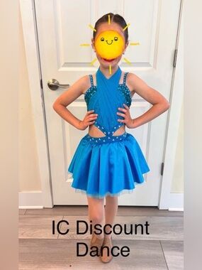 Turquoise IC Discount Dance stoned jazz costume